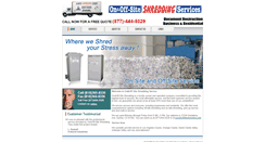 Desktop Screenshot of offsiteshredding.info
